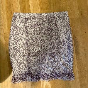 Free People Purple Zebra Skirt